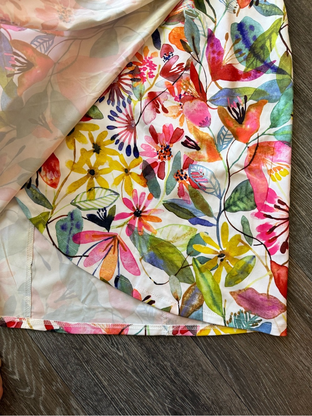 NEW RIP Skirt Hawaii Length 3 Wildflower Watercolor Pockets Quick Dry MEDIUM - Picture 4 of 14